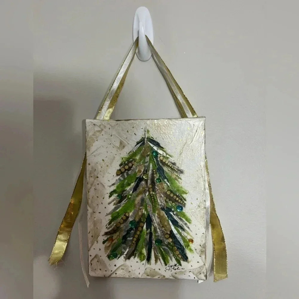 Set of‎ 2 Susie Lowder signed holiday original artwork